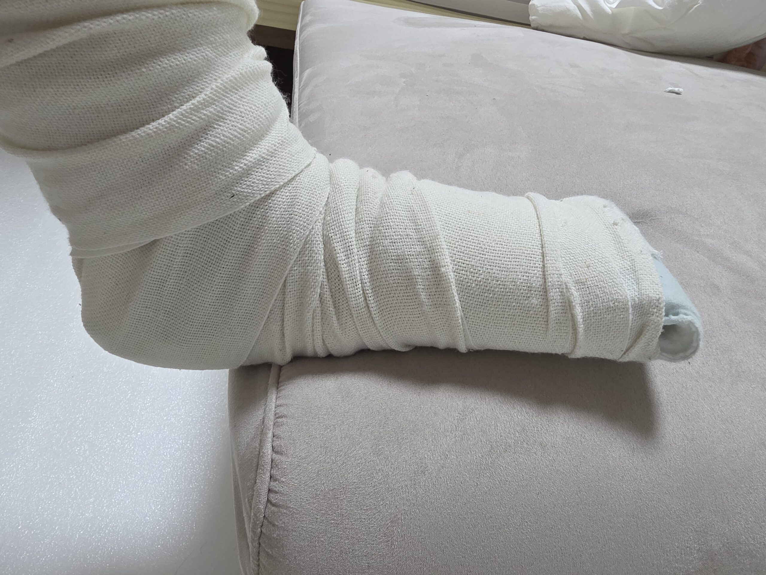 육아 중 발가락 골절